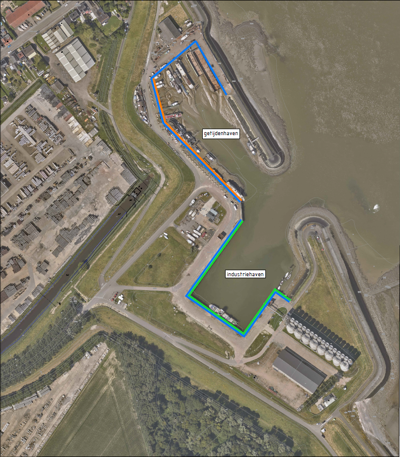 Industriehaven en getijdenhaven